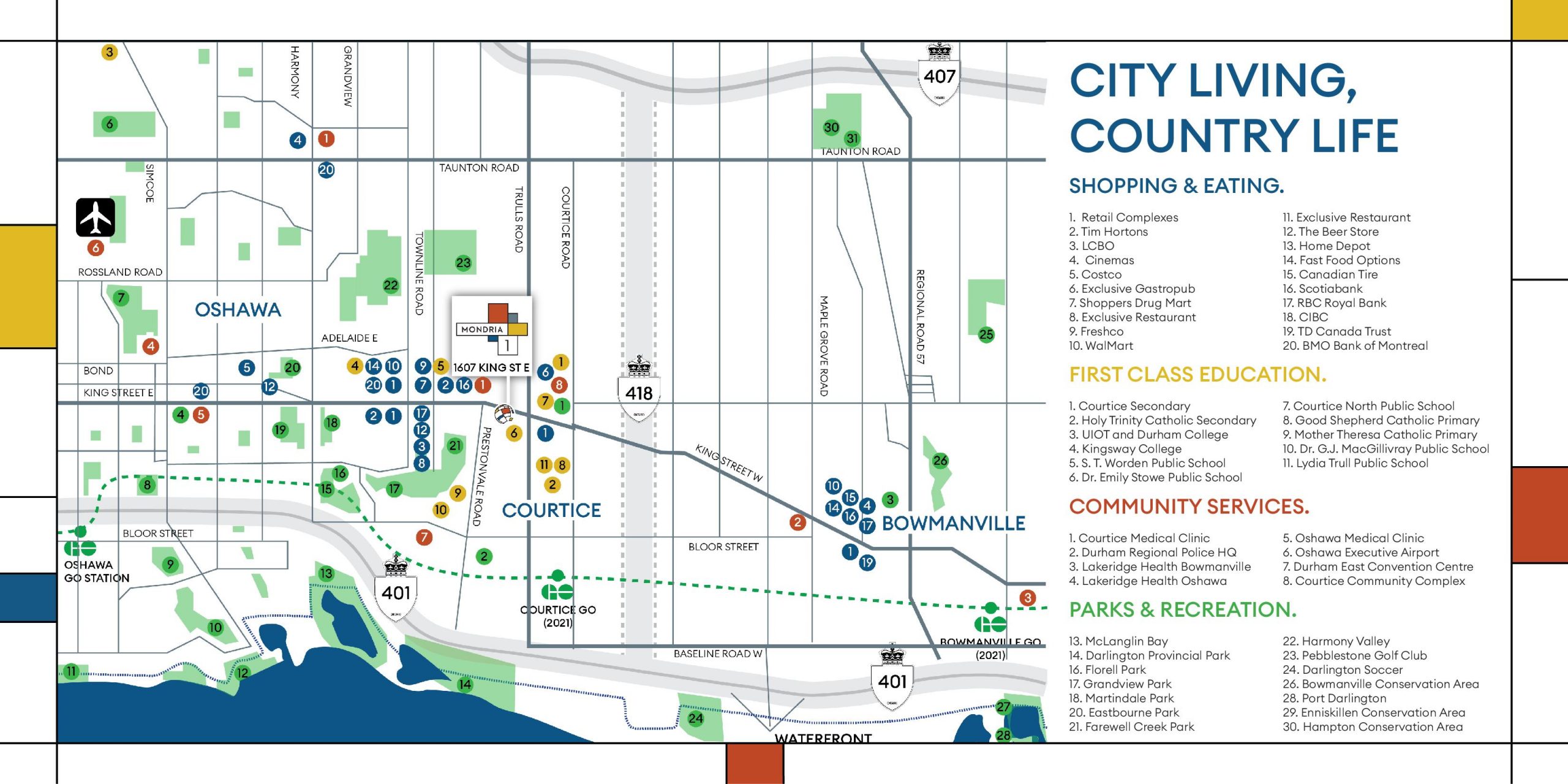 Courtice Area Map